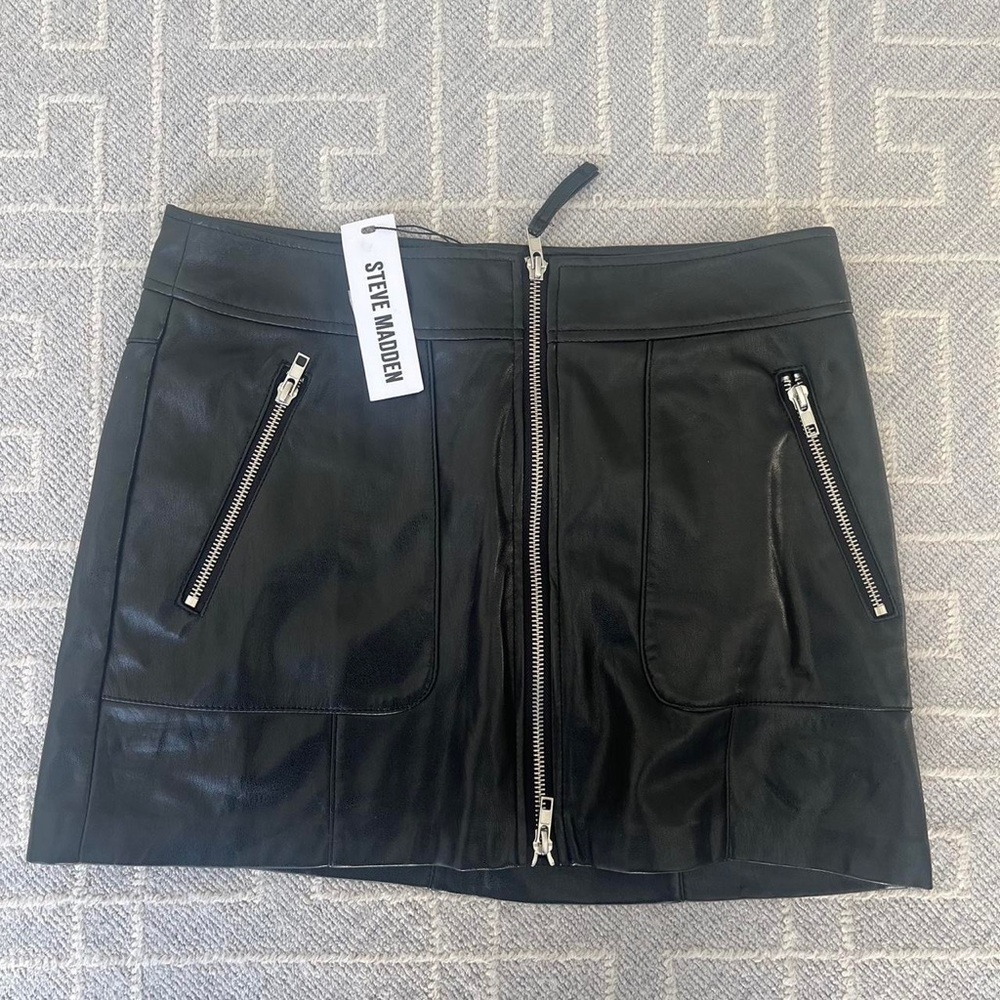 Steve Madden Leather Skirt NWT